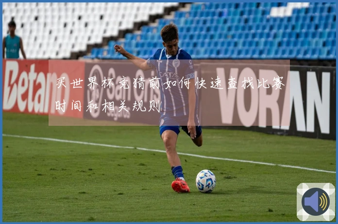 买世界杯竞猜前如何快速查找比赛时间和相关规则